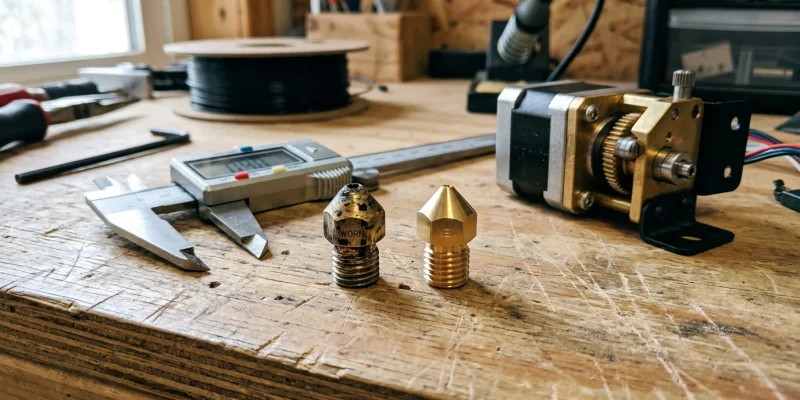 How Often to Change 3D Printer Nozzle? Signs & Lifespan | 3D-P.eu (AI Generated Image)