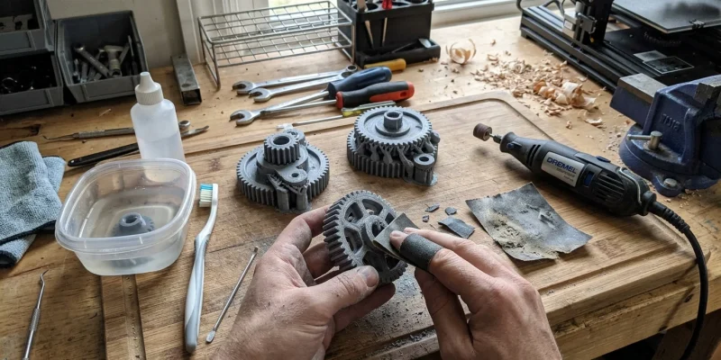 3D Printing Post-Processing — Smooth & Finish Prints | 3D-P.eu (AI Generated Image)