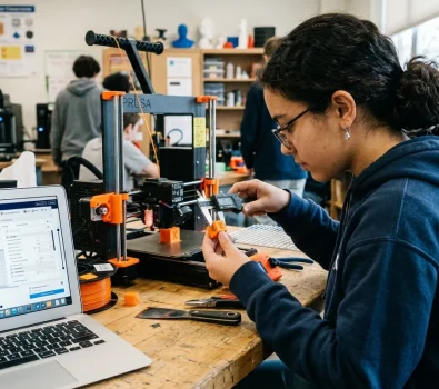 3D Printing Training Course — Master Additive Tech | 3D-P.eu (AI Generated Image)
