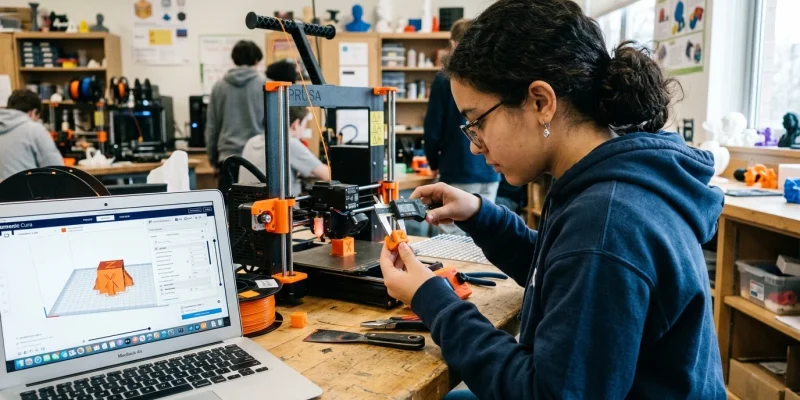 3D Printing Training Course — Master Additive Tech | 3D-P.eu (AI Generated Image)