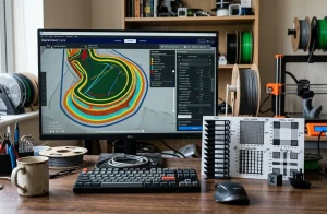 3D Printer Slicer Settings — Speed, Flow & Retraction | 3D-P.eu (AI Generated Image)