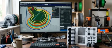 3D Printer Slicer Settings — Speed, Flow & Retraction | 3D-P.eu (AI Generated Image)