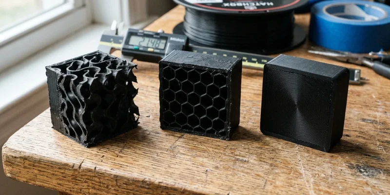 3D Print Infill Patterns — Maximize Strength & Save Filament | 3D-P.eu (AI Generated Image)