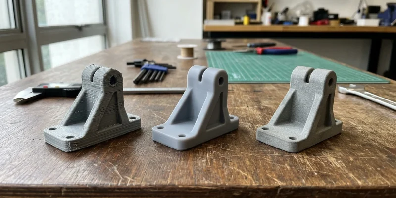 Types of 3D Printing Technologies — FDM vs SLA vs SLS | 3D-P.eu (AI Generated Image)