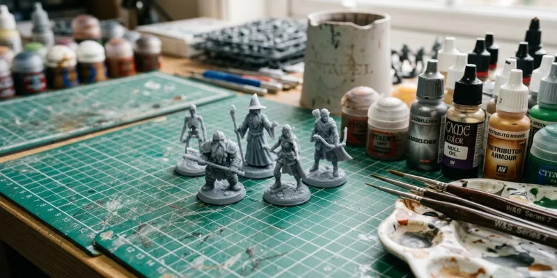 3D Print Warhammer Minis — Resin Settings & Scale | 3D-P.eu (AI Generated Image)