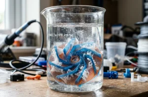 Soluble 3D Print Supports — PVA & HIPS Dissolving Guide | 3D-P.eu (AI Generated Image)