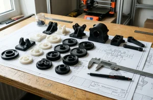 Custom 3D Part Printing — Materials & Tolerances | 3D-P.eu (AI Generated Image)