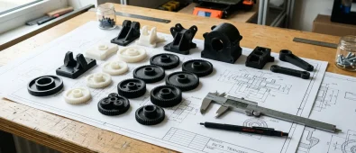 Custom 3D Part Printing — Materials & Tolerances | 3D-P.eu (AI Generated Image)