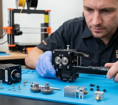 How to Safely Remove and Disassemble a 3D Printer Extruder Segment