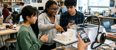 3D Printing in Education — STEM Curriculum Guide | 3D-P.eu (AI Generated Image)