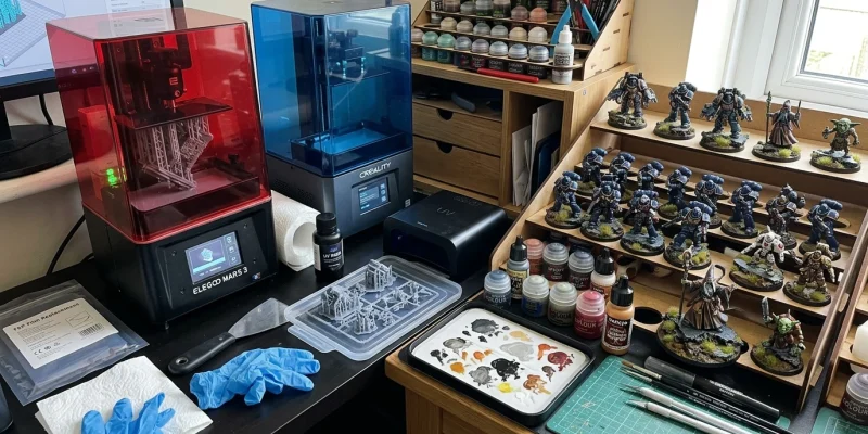 Best Resin 3D Printers for Warhammer Miniatures | 3D-P.eu (AI Generated Image)
