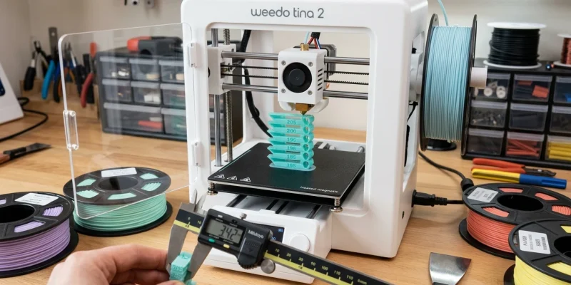 Tina 2 Nozzle Temperature Test: Optimal Slicer Heat Settings (AI Generated Image)